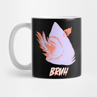 Bruh Graffiti Shark Mug